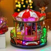 Musical Box With Light Carousel Musical Box Kid Birthday Christmas Gift Baby Room Hem Desk Birthday Decorations M6ce