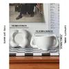 Mugs TingKe Korean Cartoon Hands Victory Shape Handle Ceramic Cup Nordic Ins Coffee Dish Set Creative Birthday Gift Mug