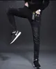 Jeans masculinos Coreia Versão mensal Jeans pretos de alta qualidade Slim Stretchlight Luxury casual jeanssexy elegante jeans de rua;L49