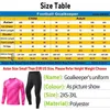 Portiere di Soccer Kid Kid Uniforme Protective Sponge Maniche lunghe che allenano il portiere Top Soccer Jersey Pants Custom 240408