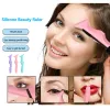 Eyebrow Pencil Stencil Silicone Eyeliner Stencil Wing Tips Multifunktionell Resable Applicator Makeup Tool för nybörjare