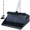 Bezem en dumper ingesteld met lange handgreep draagbare Dustpan bezem combo herbruikbare veger Dustpan set met kamtanden 180 ° roteerbaar