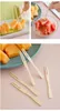 Wegwerp Flatware Shish Kabob Catering Grill Fruit Camping Party Bamboe Sticks Barbecue Tools Natural BBQ Skewers