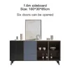 Sideboard di roccia nordica per sala da pranzo moderna mobile minimalista mobile da tè soggiorno