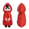 Linda pequeña forma roja de la campana roja clítoris estimulador pezones vaginales vibrador anal vibrador huevo vibrante juguete sexy