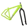 FUNSEA Bicycle Frame Aluminum Light Big BMX Cruiser Wheelie One Way 27.5 Frames Chromoly Fork Chonky