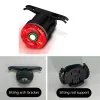 Bicycle Rear Light 5 Light Modes Colorful Lamp Bike Tail Light Aluminum MTB Road Saddle Seatpost Cycling Taillight Night Riding