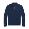 Jaqueta de suéter da marca Sportswear masculino Half Zippened Pullover Cart