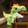 Animal entier mignon Tyrannosaurus Rex Hand Puppet Plux Toy Kindergarten Story Interactive Accesstes Poll-Child Glant Glove Doll