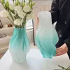 Minimalist And Creative Glass Vase Inset Style High-end Handicraft Decorations Floreros Vintage Girl Flower Pot