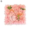 Flores decorativas Faux Silk Flower Pared Decoración Reutilizable Elegante Panel de rosas artificiales para la despedida de soltera de la boda bebé