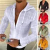 Men's T Shirts Summer Fashion Sleeveless/Long/Short Sleeved Hoodie Zipper Shirt Casual Plaid Print Open Stitch Beach Sun Protection Clothing