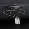 Fishhook Jewish Torah Scroll 10 Commandments Amulet Necklace Supernatural Chain Judaism Letter Book Gift For Man Woman Jewelry