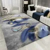 Moderno soggiorno di moquette stampato di piume moderno divano tavolino leggero tappeto lussuoso camera da letto della camera da letto tappeti tappeti tappeti
