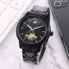 luxury mens watch mechanical automatic moon phase designer movement watches high quality wristwatches 40mm All Stainless Steel band for men christmas gift montre