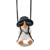 Résine Auto Swing Duckling Pendants mignons Auto Rear View Mirror Duck