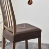 Couvercles de chaise en cuir PU Couvre étendue Coupier à gorps étanche pour la salle de cuisine de la salle à manger Party