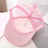 Big Bowknot Baseball Cap för barn Summer Mesh Thin Girls Sun Hatt