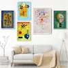 Kandinsky Watercolor Graphic Poster Aesthetic Canvas Painting Abstract Art Wall Decorative Pictures for Living Room Home Decor