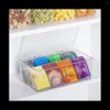 Storage Bags Tea Bag Box Office Multifunctional With Lid Acrylic Organizer Coffee Compartment