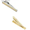 Tie Clips Mens Tie-Clips Fashion Jewelry Casual Simple Ol Style Business Banket Party Wedding Suit Shirt Skjorta Tie Accessories Gifts For Men Y240411