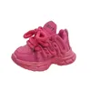 Scarpe da bambino per ragazze scarpe sportive per bambini per bambini sneakers a colori solidi 16 anni Scarpe da corsa traspirante per bambini 240409