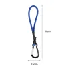 Cavo di bungee Carabiner Porta utilizzabile con un gancio elastico Corda multifunzionale Connettore in lattice con fibbia in lega di arrampicata in lega