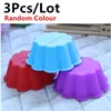 Baking Moulds 3Pcs High Quality Colour Silicone Cake MoldS Pie Pudding Chocolate Muffin Cup Mold Mould Bakeware 6 Colors