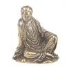 Halsband örhängen sätter mässing gratis guanyin skrivbordsdekoration solid bodhisattva bronsstaty hantverk buddha