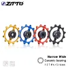 ZTTO 1PCS MTB Bicicleta traseira Deleur Jockey Wheel Rololing Cerâmica Polia 11/12/13t CNC Bike Roller Roller Idler 4/5/6mm