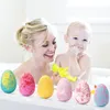 Ört Essence Children's Essential Oil Bath Ball Dinosaur Egg 6 Presentlåda Bad Bomb Bath Sea Salt Bath Fuktande slät hud