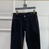 Frühlings-/Sommer Elegante europäische High -End -Modemarke Schwerwäsche europäische Waren Elastizität Slim Fit Small Bein Jeans
