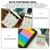 Date Postmark Stamp DIY Planner Vintage Knobs Hand Book Seal Number Stamps Scrapbooking Useful Wooden Journal