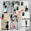 Arte callejero Banksy Graffiti Caja de caja telefónica para Xiaomi Redmi 10 10a 12 12c 9 9a 9c 9t 10c 8 8a 7 7a 6a 6 Pro K20 K30 K40 Patrón