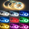 3 mm Ultra mince Loulement de bande LED colorée colorée DC 12V 384led 5m blanc / rose / rouge / vert / bleu glacée pour les bandes de décoration de décoration de chambre