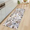 Kitchen Mat Corridor Entrance Door Bedroom Non-slip Rug Home Living Room Floor Foot Flower Customizable