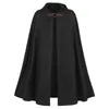 Giacche da uomo maschile Halloween Cape Giacca con cappuccio Medieval Scialle vecchia ranger Costume Tops Coat Victorian Steampunk Cloak Cardigan