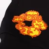 Hochwertiger Schwergewichts -Denim X -Offset Wrader Hoodies Sweatshirt Flame Kapok Streetwear Herren Set Tracksuits Custom Hoodie
