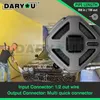 Daryou utdragbar garagevatten slangrulle 1/2 tum x 32 ft super tung tull Varje längd lås långsam retursystem väggmonterad
