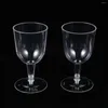 Disposable Cups Straws 12pcs Transparent Party Plastic Storage Cup For Wedding Birthday Glasses