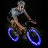 Bike Wheel Light Imperproof Bicycle Spoke Light Safety Pney Light 30 motifs différents changements sans batterie d'accessoires de vélo