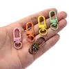 Iyoe 5pcs 12x34mm 38 Color Snap Hook Bustres AB Couleur Claps de homard pour faire des fermots de porte-clés Fermements de bijoux à la main bricolage