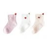 Lawadka 3Pairs/Set Summer recém-nascido meias de bebê para meninas Mesh fino infantil meninos meninos crianças pequenas crianças curtas 0-5 anos crianças