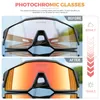 Kapvoe fotokromik bisiklet gözlük bisiklet gözlük açık hava spor yürüyüş güneş gözlükleri gözlük yol binicilik yarış bisiklet gözlükleri