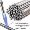 5-10 st 1,6/2,0 mm låg temperatur Easy Melt Aluminium Universal Welding Rod Cored Wire Rod Solder Inget behov Lödpulver svetsstång