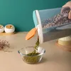 Bottiglie di stoccaggio moderna cucina cereali sfusi barattoli per errori di plastica in plastica con organizzatore di spezie per alimenti per alimenti compartimenti