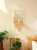 Piastre decorative 1 pc tassel tessuto a mano muro appeso arazzo boho pianta fiore vassoio vassoio remio decorazioni per la casa decorazioni