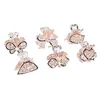 1 PC Butterfly Crystal Hair Clips Pins For Women Girls Vintage Headwear Rhinestone Hairpins Barrette Jewelry Accessories272s