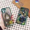 Jeu Genshin Impact Tighnari Case de téléphone pour iPhone 13 Mini 11 12 Pro Max XR XS 7 14 6 X 8Plus Anime Girls Clear Soft Coque Coque