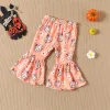 Pantaloni mababy 03y Halloween per bambini BAMBINA SET CAMPIONI SET TRIM MANSEVE LUNGA LUSCA PANTANE DI PUMPA DI PUNPINA OUTFIT